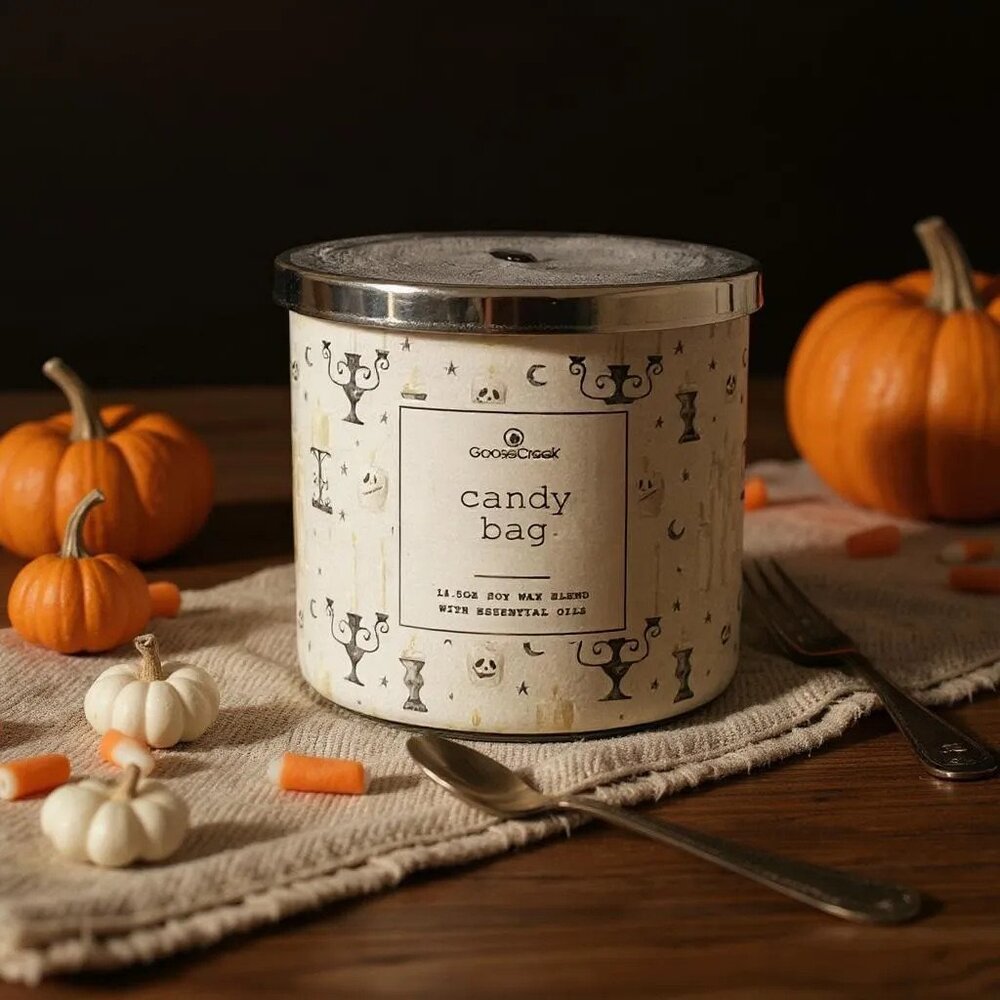 Goose Creek Candy Bag Large 3-Wick Halloween Candles